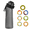 Black, variant on Scented Water Bottle Set with Lid, 22oz Plastic Scent Water Bottle with 7 Fruit Flavor Pods, BPA Free for School Gym (Blue Purple)
