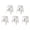 White, variant on ICEEIF 5 Pack Stackable Classroom Stools, 18.8" Height White Plastic Nesting Stools, Portable Backless Flexible Seating for Classroom, School, Office, Home, Space-Saving Design