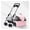 Pink, variant on 2 In 1 Cat Carriers & Strollers Pet Stroller, Dog Stroller For Medium Small Dogs, Lightweight Foldable Travel Pram With Universal Wheel, With Detachable Cup Holder, Storage Basket