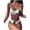 Black, variant on Swimsuits for Women,Women Tie-dye Pattern Top with Panty Bikini Set Two Piece Swimwear Orange M(M)