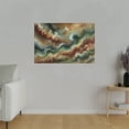 thumbnail image 3 of Abstract Art Waves - Canvas Ready to Hang! Wall Art Decor, Earth Tones, 3 of 4