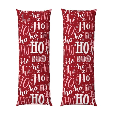 Naloa Ho Funny Christmas Super Soft 20x60 Body Pillow Case,Long Side Hidden Zipper（PILLOWS ARE NOT INCLUDED）