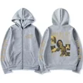 thumbnail image 3 of Sudadera con capucha Retro de Lana Del Rey para hombre y mujer, ropa de calle de gran tamaño con cremallera, Álbum de Música ultra violento, Y2K, 3 of 3