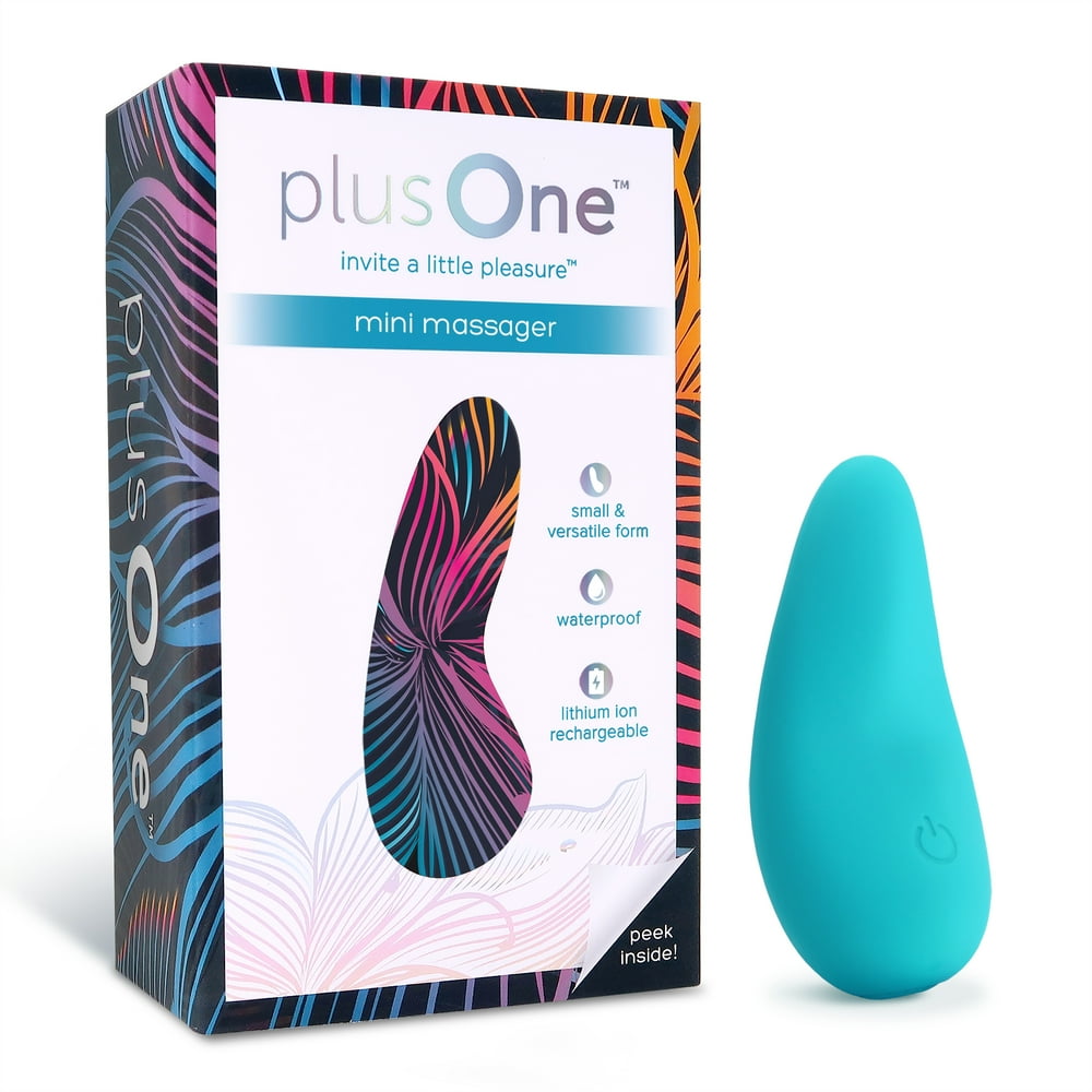 plusOne Vibrating Mini Massager, 3.52 Oz.