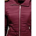 thumbnail image 4 of Hat and Beyond Womens Puffer Jacket Cold Control Mid-Length with Detachable Hood, 4 of 6
