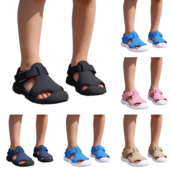Zecgelong Toddler Summer Beach Shoes Thick Sole Non Outdoor Water Shoes for 7 Toddler