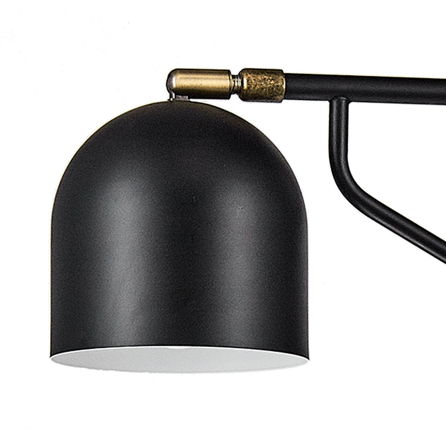 Globe Electric 27" 1-Light Matte Black Indoor Plug-In Wall Sconce with LED Bulb Included