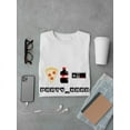 thumbnail image 3 of Party Hard Pizza Videogames Pixel Art Men White T-Shirt, Male Large, 3 of 4
