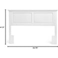 thumbnail image 3 of Mantua Arcadia Panel Headboard in Gloss White - Twin Size, 3 of 4