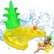 thumbnail image 1 of Ananas-aufblasbare Poolschwimmer, aufblasbarer Pool-Schwimmstuhl, schwimmende Hängematte mit Getränkehaltern, Sommer-Wasserspielzeug für den Pool, 1 of 5