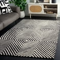 thumbnail image 2 of SAFAVIEH Ebony Driskoll Abstract Area Rug, Black/Ivory, 5' x 8', 2 of 8