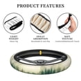 thumbnail image 6 of Naloa Fog Forest Elastic Steering Wheel Cover, Auto Steering Wheel Cover – 15 Inch , Comfortable Grip, Fit Suvs,Vans Cars,Trucks, 6 of 8