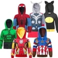 thumbnail image 2 of Sudadera con capucha de superhéroes de Disney para bebés, sudadera de dibujos animados, ropa para niños, abrigo fino de primavera y otoño, chaqueta con capucha para niños, juego de rol 5T Gao Jinjia LED, 2 of 2