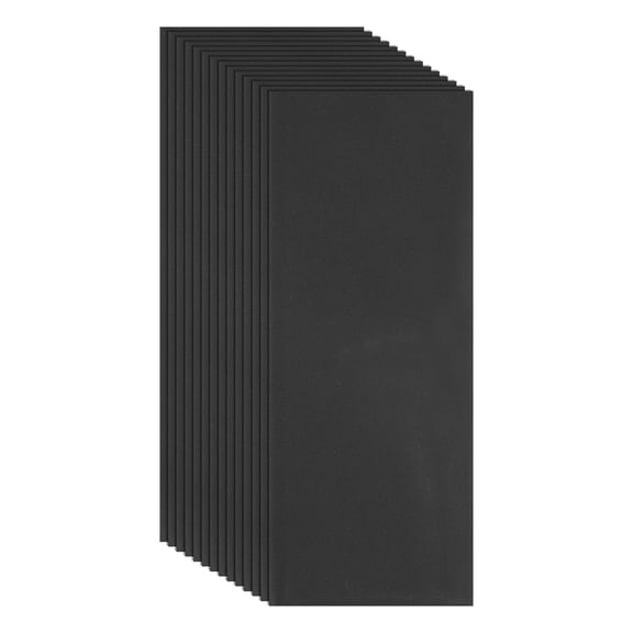 Uxcell 21 Pack 3.6" x 9" Wet Dry Sand Paper, 2500 Grit Sandpaper Aluminum Oxide Abrasive, Hand Sanding Sheets for Wood Furniture Floor Finishing and Metal Polishing, Black