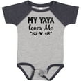 thumbnail image 3 of Inktastic My Yaya Loves Me Grandchild Girls Baby Bodysuit, 3 of 5