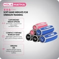 thumbnail image 2 of HolaHatha Soft Hand Weights Strength Training Equipment 1, 2, and 3 Pound Sets, 2 of 12