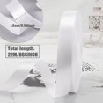 thumbnail image 2 of 4PCS White Ribbon,15MMx22M Ribbons for Crafting Gift Wrapping, Balloons, Sewing, Silk Ribbon for Cake Decoration, 2 of 9