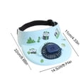 thumbnail image 7 of WKSCLPAI Summer Sun Hat with Built in Rechargeable USB Fan, Portable Outdoor Cooling Hat for Travel and Daily Use, Practical Hands Free Design, 7 of 7