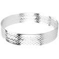 thumbnail image 1 of 6 Pcs Mini Tart Ring Stainless Steel Tartlet Mold Circle Cutter Pie Ring Heat-Resistant Perforated Cake Mousse Molds, 1 of 8