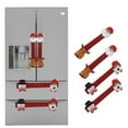 thumbnail image 1 of 4 Pcs Housses Protectrices de Poignée de Four à Micro-Ondes de Noël Xmas pour Réfrigérateur Cuisine Réfrigérateur Poignée de Porte Gants, 1 of 6