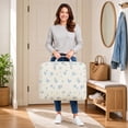 thumbnail image 3 of YFGEFTR Clothes Storage Bag with Zipper and Handles, Foldable Quilt Organizer for Blankets/Wardrobe Use (20.87''x7.84''x12.99''), 3 of 4