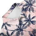 thumbnail image 4 of NAMTYQX Mens Hawaiian Shirt Button Up Hawaiian Printed Light Short Sleeve Casual Plus Size V Neck Mens Graphic T-Shirts Purple Size L, 4 of 5