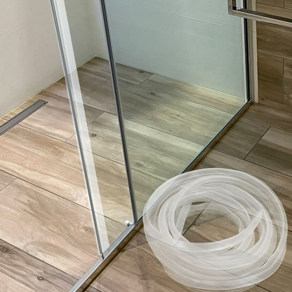 UPOUART Shower Door Seal Strip Transparent Flexible Silicone for Home Bathroom Water Retention