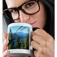 thumbnail image 2 of 3dRose, Fallen Leaf Lake and Lake Tahoe South Shore, 15oz Two-Tone Black Mug, 2 of 7