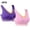Purple, variant on WREESH 2 Pack Support Bra Adaptive Bra Women Lace Splicing Glossy Comfortable Breathable Bra Underwear No Underwire Bras Underwear Beige
