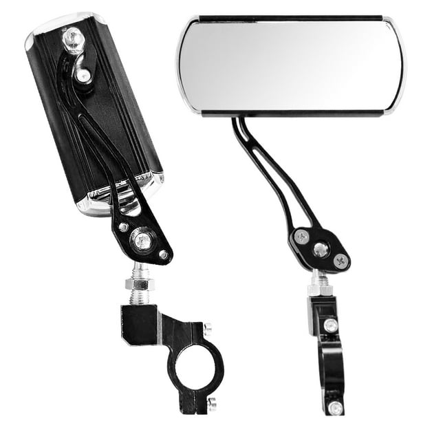 Espejo retrovisor Paquete de 2 espejos retrovisores para bicicleta Espejo giratorio ajustable Espejo