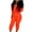 Orange, variant on XFLWAM Two Piece Outfits for Women Sweatsuits Set Long Sleeve Half Zip Sweatshirt Jogger Pants Set with Pockets Tracksuit Hot Pink S
