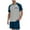 Navy, variant on Men's Pajama Set, Short Sleeve Shirt and Shorts Lounge Wear, Soft Knit Sleepwear with Pockets for Comfortable Relaxation & Sleep