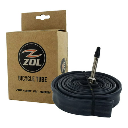 Zol Road Bicycle Bike Inner Tube 700x28C PRESTA/FRENCH 48mm (Best Road Bike Inner Tubes)
