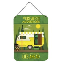 Carolines Treasures BB5478DS1216 Greatest Adventure Retro Camper Wall or Door Hanging Prints 12WX16H multicolor