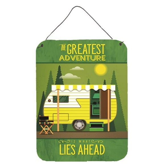 Carolines Treasures BB5478DS1216 Greatest Adventure Retro Camper Wall or Door Hanging Prints 12WX16H multicolor