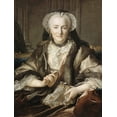 thumbnail image 2 of Tocque, Louis 12x14 White Modern Wood Framed Museum Art Print Titled - Portrait of Madame Dange, 2 of 4
