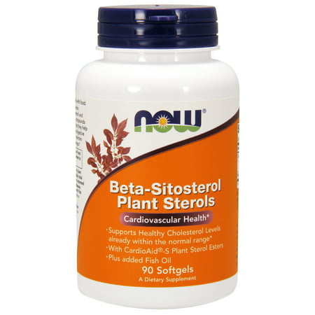NOW Supplements, Beta-Sitosterol Plant Sterols with CardioAid®-S Plant Sterol Esters and Added Fish Oil, 90 (Best Supplements For Add)