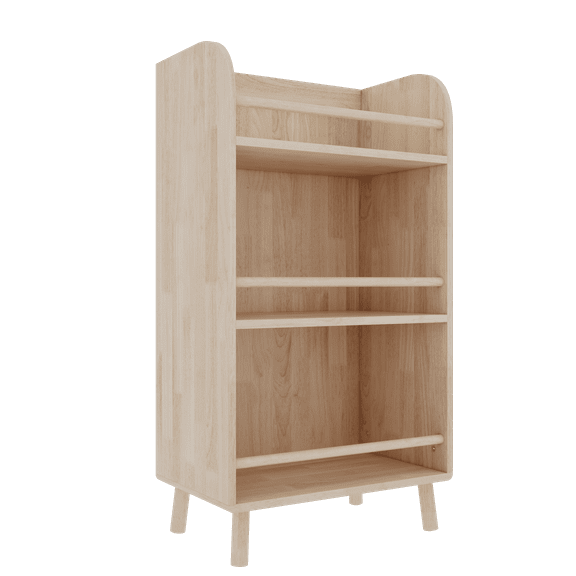 Pine Solid Wood Bookshelf/Bookcase - 0.6" Thick Shelves Heavy Duty Storage Rack, 19.69"W×36.61"H Modern Farmhouse Shelf