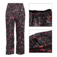 thumbnail image 4 of facefd Chef Pants Uniform Cargo Baggy Pants Kitchen Work Trousers 3XL Chilies, 4 of 8