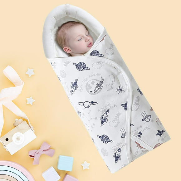 Manta envolvente para bebé perfecl Algodón con gorro 73 cm x 83 cm