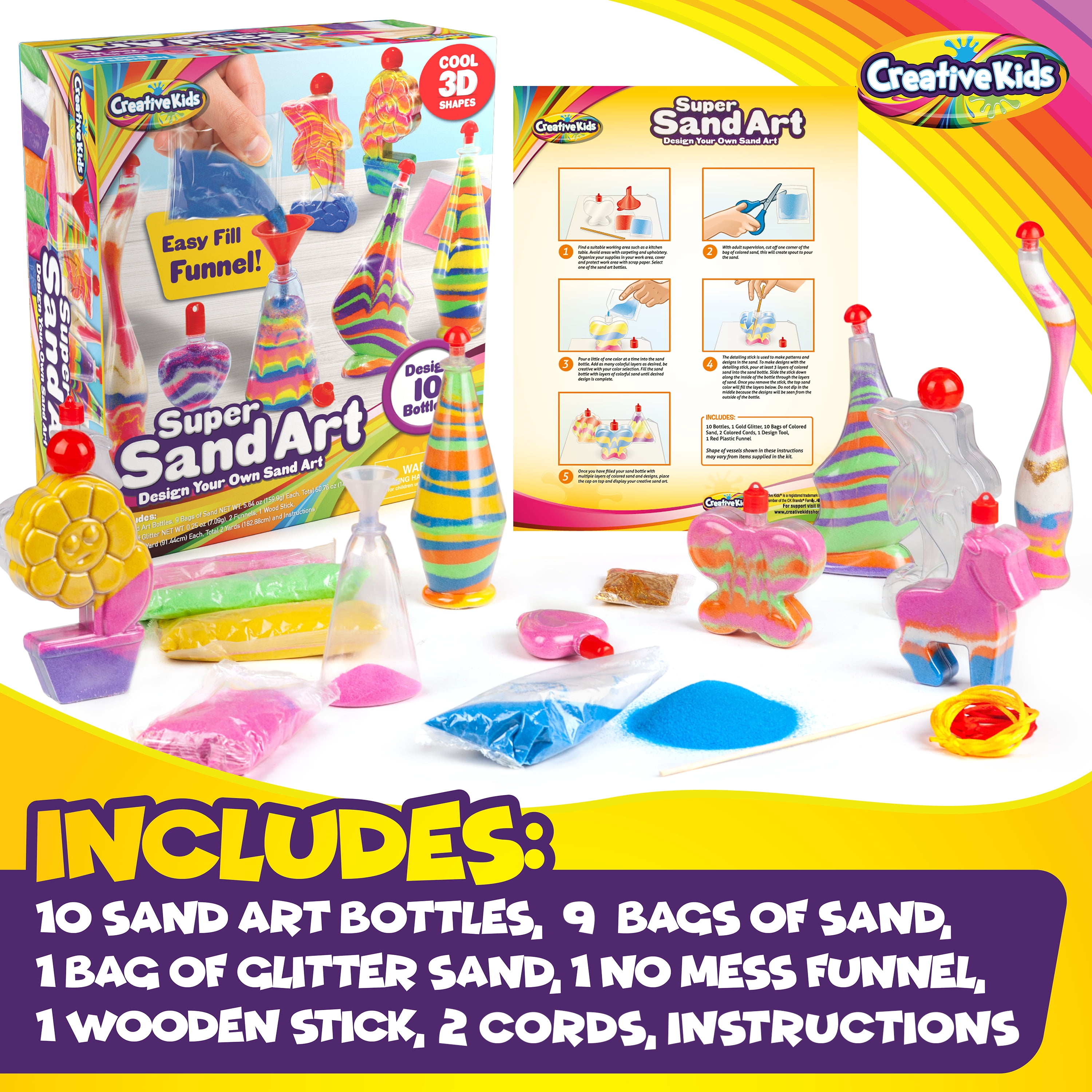 ToyKraft: Sand & Sequin Picture- Mermaids, Sand Art and Craft Kit