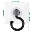 Lieonvis Powerful Adhesive Ceiling Hooks,Self Adhesive Hook 360Swivel Wall Hook Duty Under