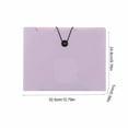 thumbnail image 3 of Dianli A4 Portable Accordion Folder 12-Grid Large Capacity Multi-Layer Test Paper Storage Bag Plastic Document Organizer Clasp Lock Student Office File Holder Blue Green Purple Pink White, 3 of 7