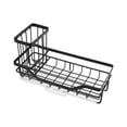 thumbnail image 1 of Organizador de fregadero de acero inoxidable Unique Bargains soporte de esponja negro 8,31 x 3,58 x 2,36 pulgadas, 1 of 7