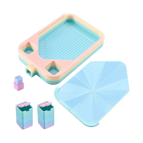 Bandeja para pinturas de diamantes, suministros para manualidades, clasificador de diamantes de imitación versátil y fácil de usar vistoso
