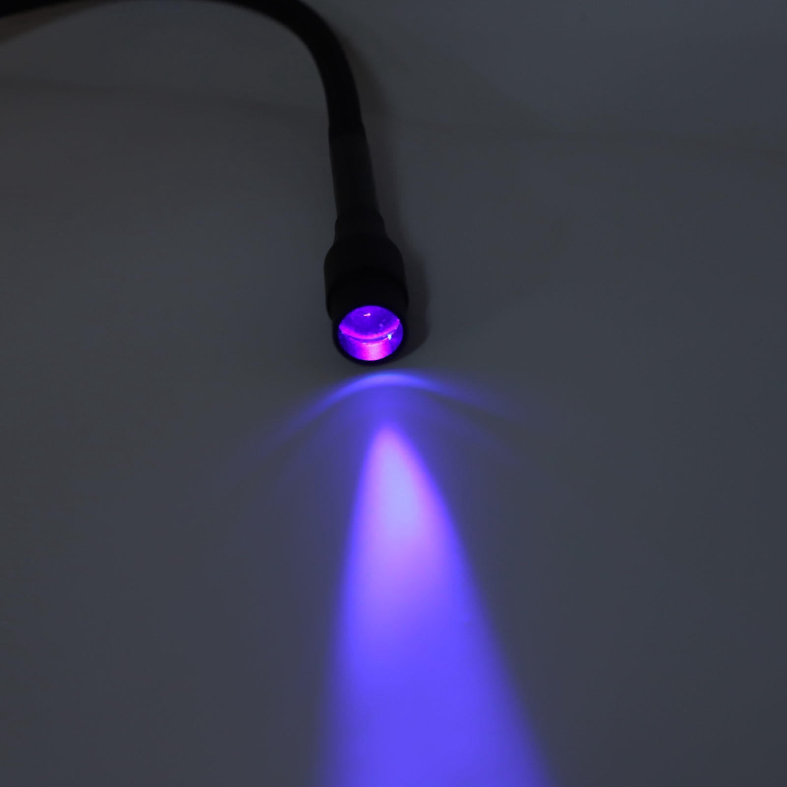 Yajisi 5W UV LED Lash Extension Light, Gooseneck Lamp with Foot Pedal & Table Clamp for Eyelash & Nail Gel Curing (42x24x6cm)