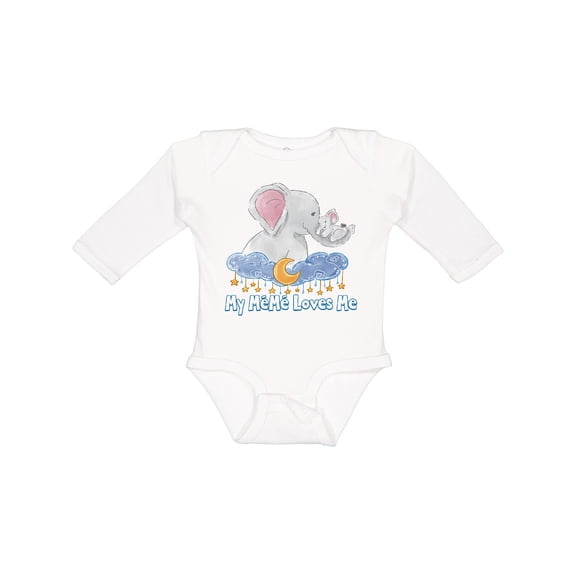 Inktastic My Meme Loves Me Boys or Girls Long Sleeve Baby Bodysuit