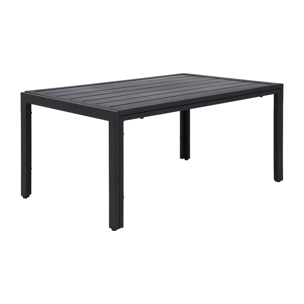 Abble Black Rectangular Steel Coffee Table