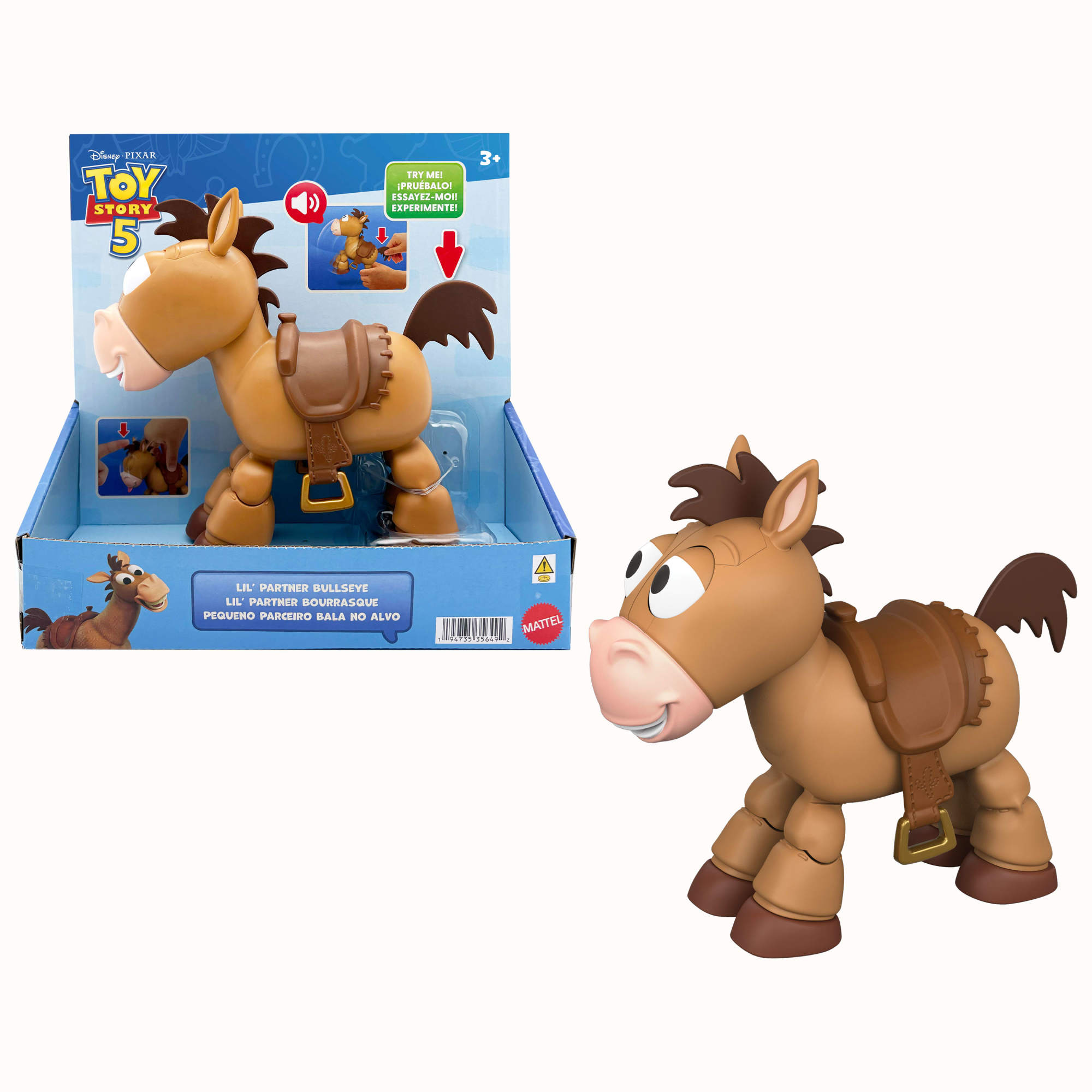 Disney and Pixar Toy Story Lil Partner Bullseye Posing Horse Figure with Sounds