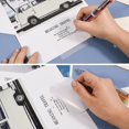 thumbnail image 3 of 100 Uds. De notas adhesivas transparentes, blocs de notas autoadhesivos, notas transparentes extraíbles autoadhesivas transparentes, 3 of 4